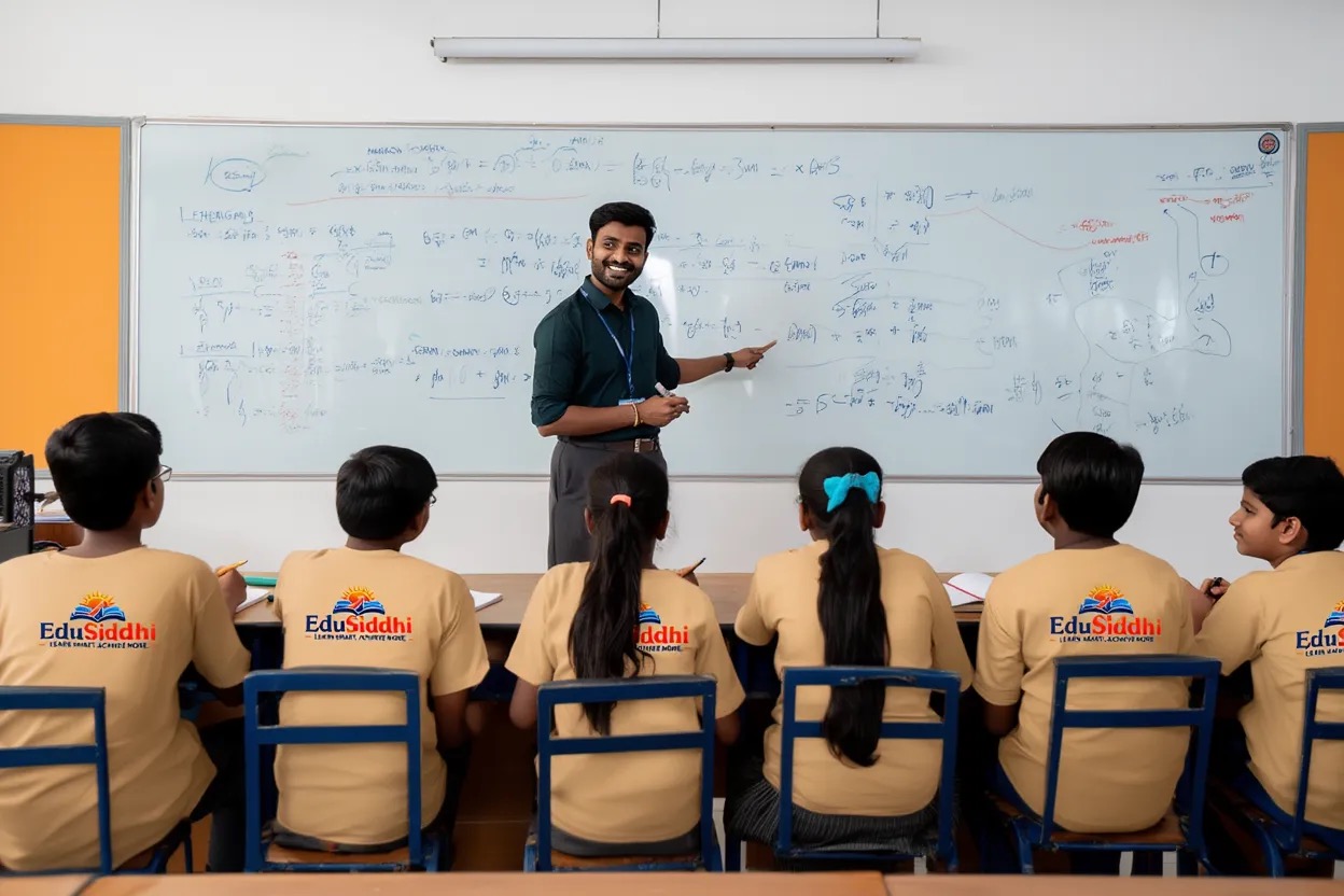 Students learning at EduSiddhi coaching centre in Bhubaneswar